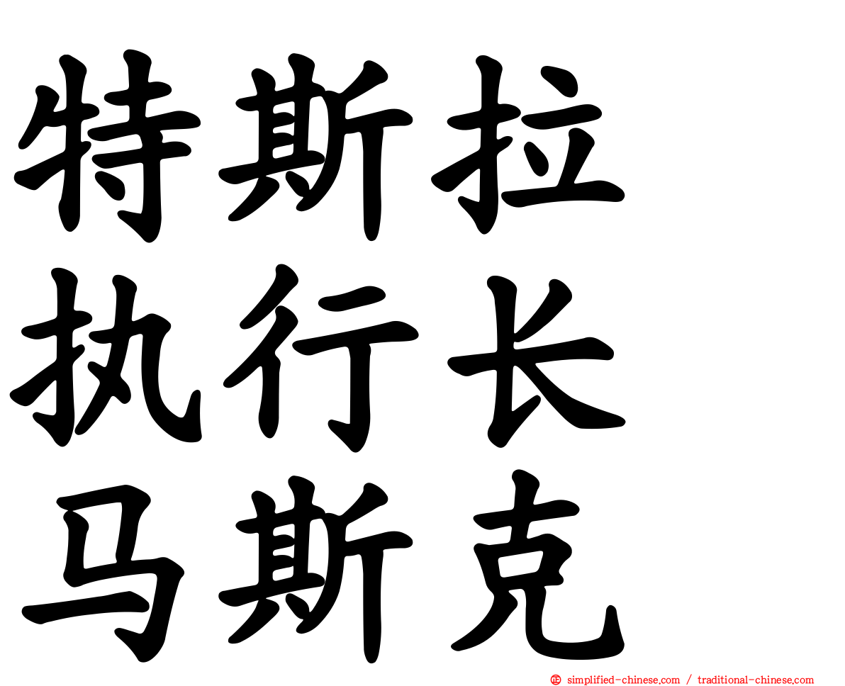 特斯拉　执行长　马斯克
